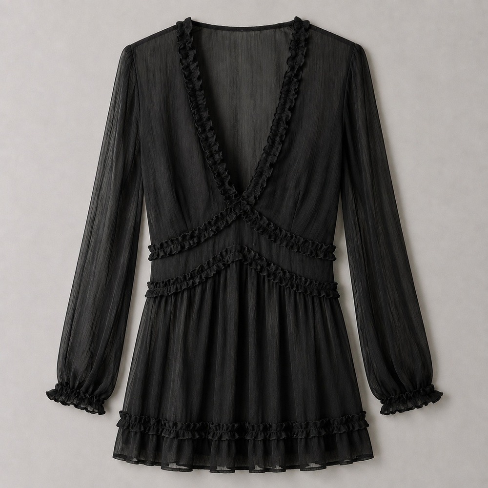 Mi Ami Black Mini Dress Women's Sleeveless Party Cocktail Little Black Dress M